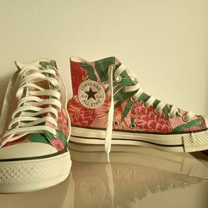 Flower Print Converse